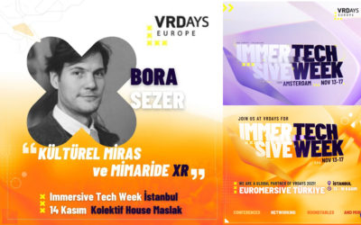 Sezer gave a presentation at the VRDays Immersive Tech Week, about “XR in Cultural Heritage and Architecture”