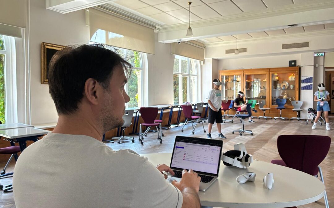 Bora Sezer teaching Virtual Reality at American Robert College