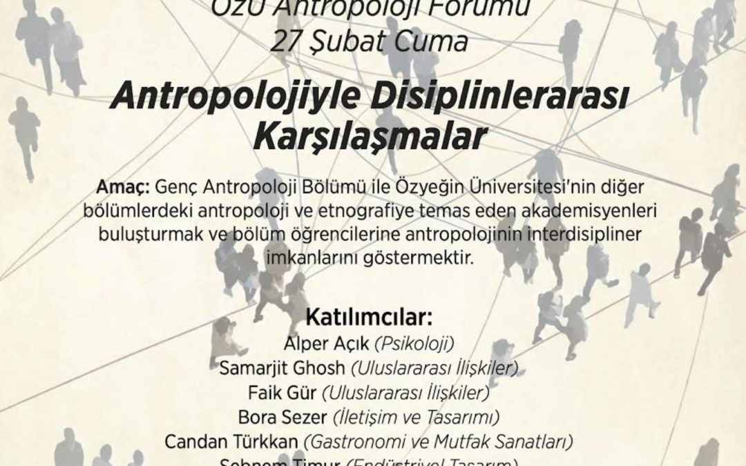 Sezer speaks at the Anthropology Days at Özyeğin University: A Crossroads of Disciplines